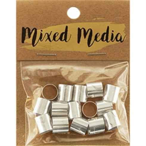 AussieSuperStore Jewellery Making Supplies Gold Mixed Media Metal Tube 10mmx9mm (in 4 colours) Mixed Media Metal Tube 10mmx9mm (in 4 colours) | Jewellery Making Findings | Jewellery Making Supplies 9323823200893 MM18006